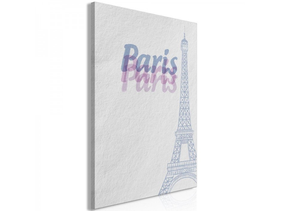 Tableau - Paris in Watercolours (1 Part) Vertical
