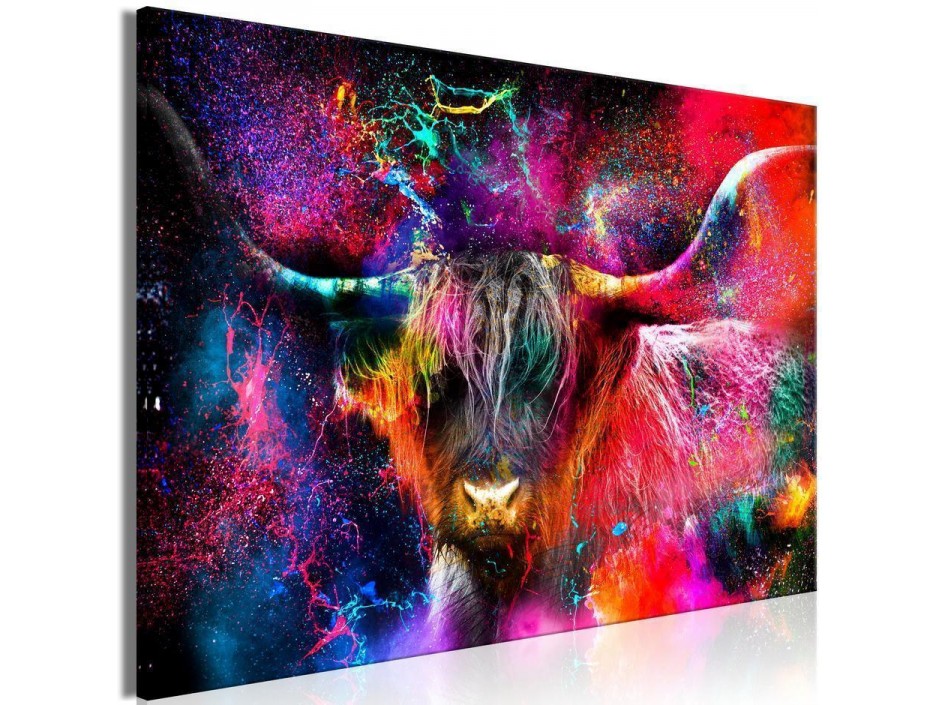 Tableau - Colorful Bull (1 Part) Wide