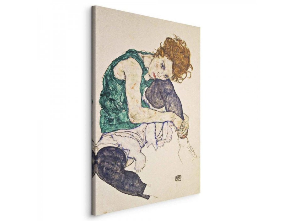Tableau - Seated Woman with Legs Drawn Up