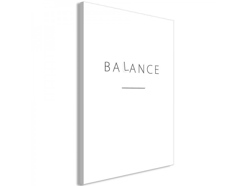 Tableau - Balance of Words (1-part) - Black English Text on White