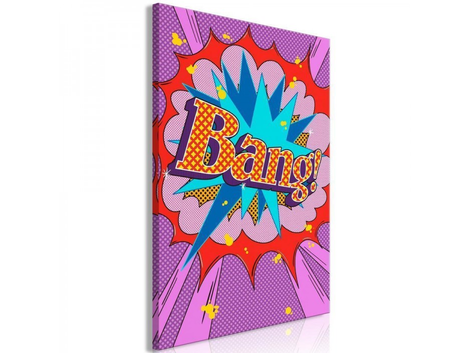 Tableau - Comic Street Art (1-part) - Colorful Text on Vibrant Background