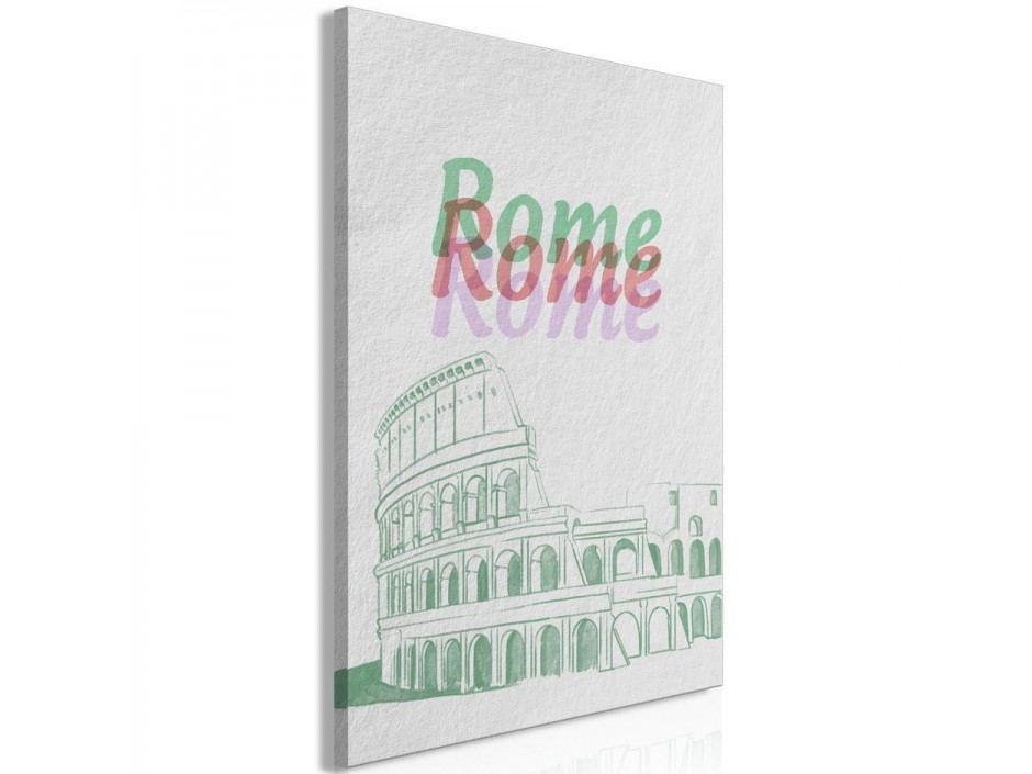 Tableau - Rome in Watercolours (1 Part) Vertical