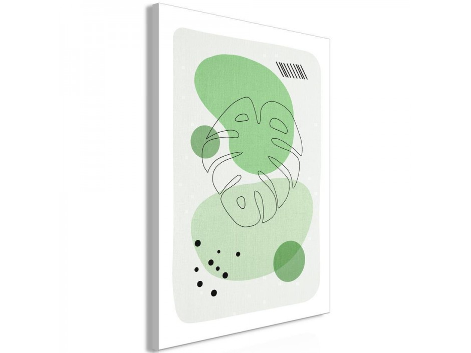 Tableau - Green Aesthetics of Monstera (1 Part) Vertical