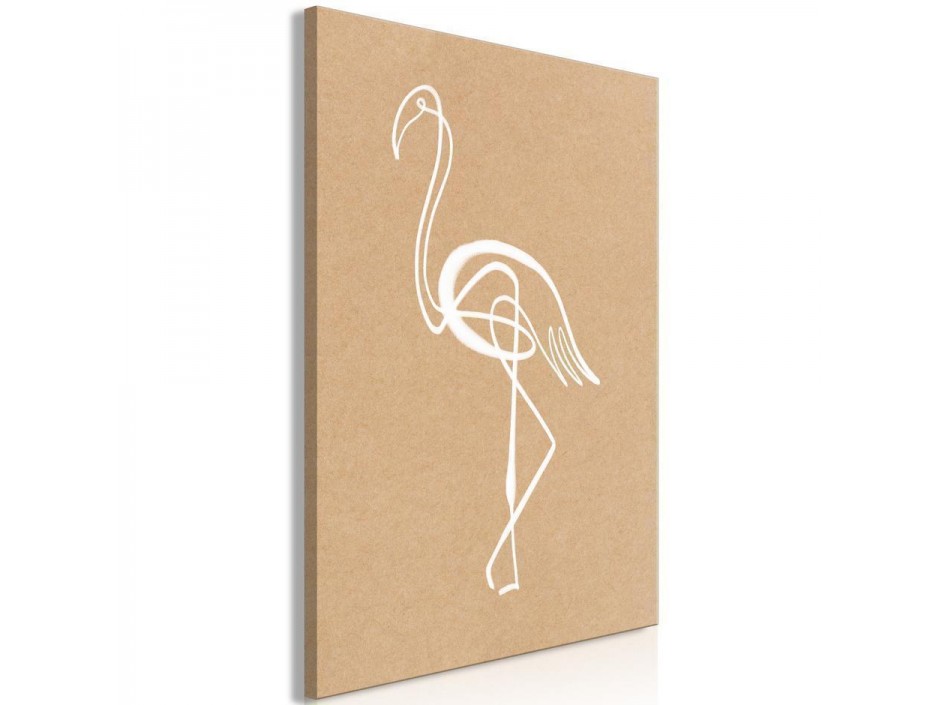 Tableau - White Flamingo (1 Part) Vertical