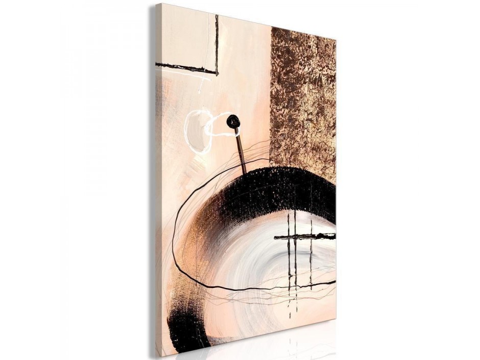Tableau - Art of Shapes (1-part) - Hand-Painted Abstract Artwork