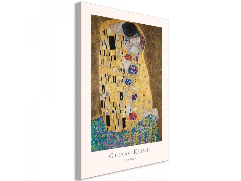 Tableau - Gustav Klimt - The Kiss (1 Part) Vertical