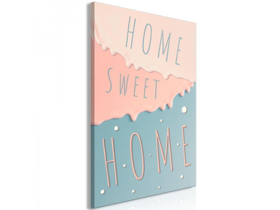 Tableau - Inscriptions: Home Sweet Home (1 Part) Vertical