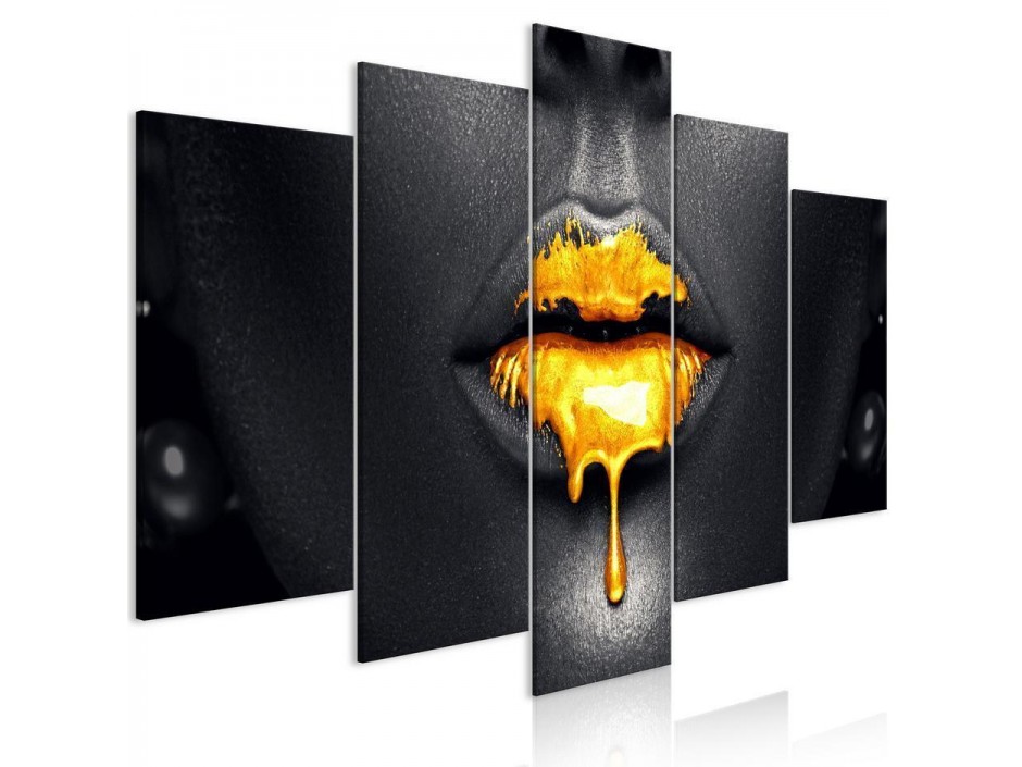 Tableau - Gold Lips (5 Parts) Wide