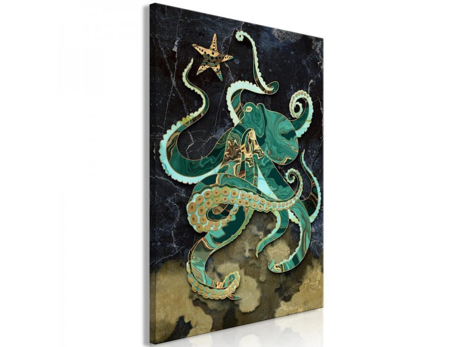 Tableau - Marble Octopus (1 Part) Vertical