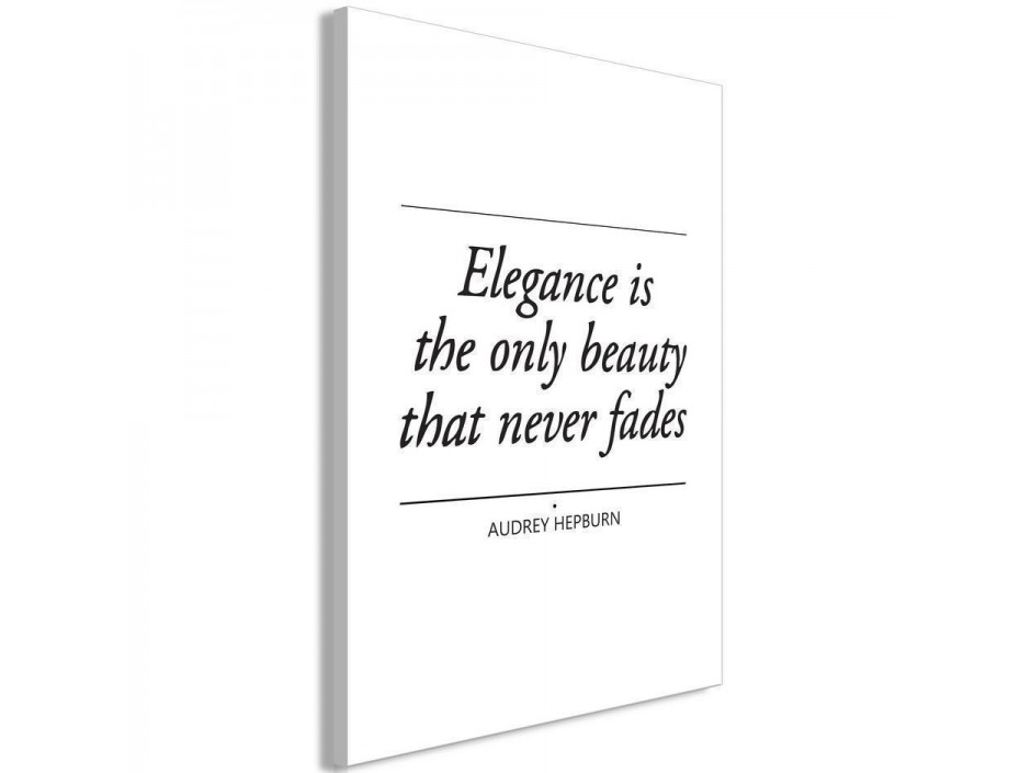 Tableau - Hepburn Quote (1 Part) Vertical