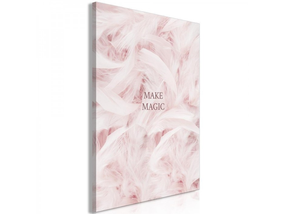 Tableau - Pink Feathers (1 Part) Vertical