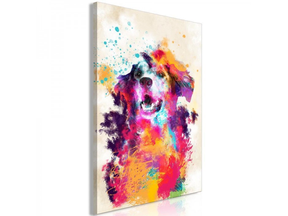 Tableau - Watercolor Dog (1 Part) Vertical
