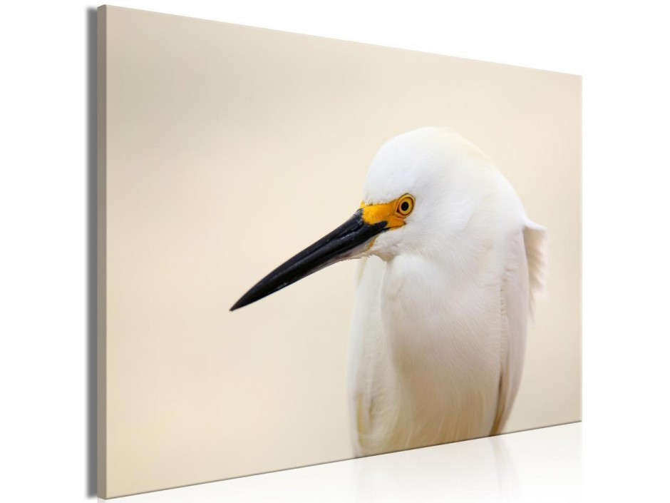 Tableau - Snowy Egret (1 Part) Wide