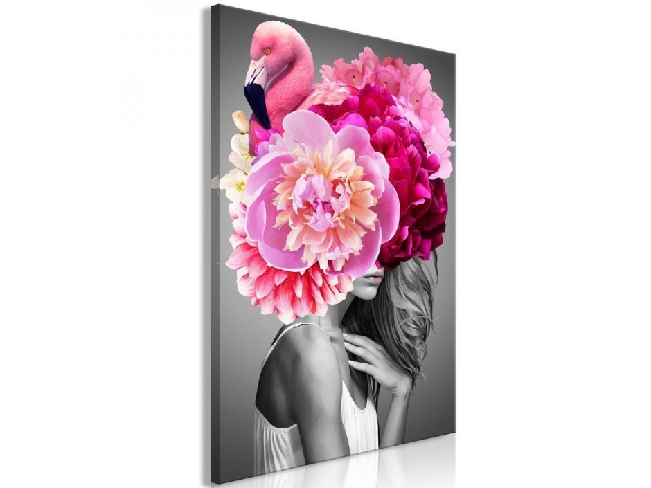 Tableau - Flamingo Girl (1 Part) Vertical