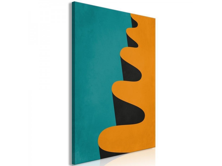 Tableau - Orange Wave (1 Part) Vertical