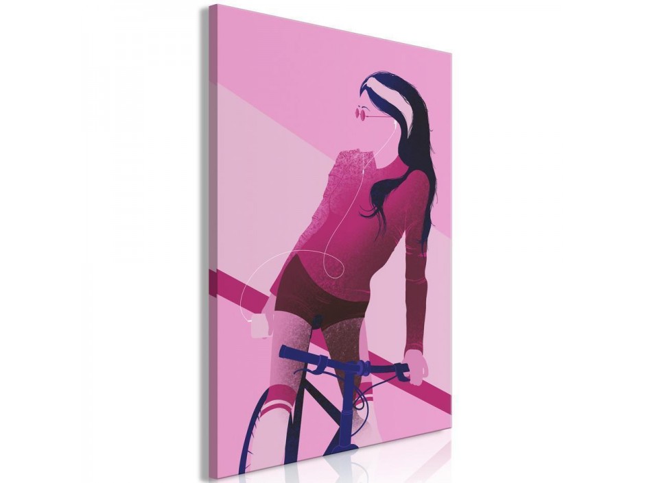 Tableau - Woman on Bicycle (1 Part) Vertical
