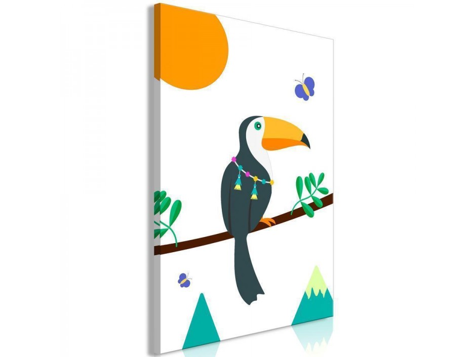 Tableau - Toucan And Butterflies (1 Part) Vertical