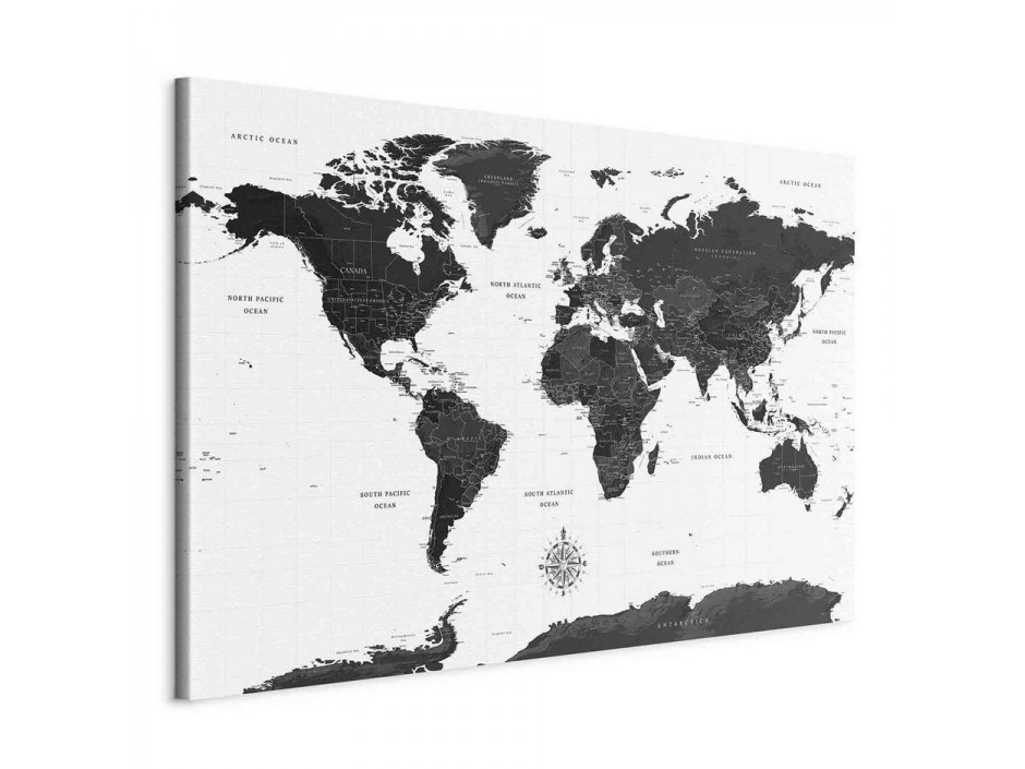 Tableau - Black and White Map (1 Part) Wide