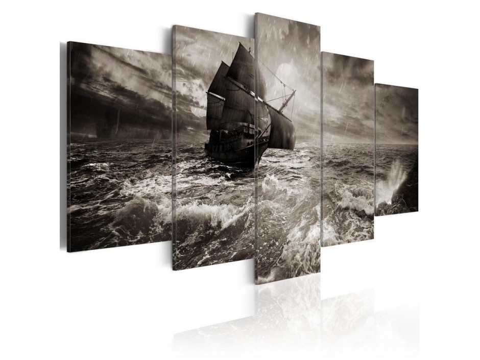 Tableau - Ship in a storm