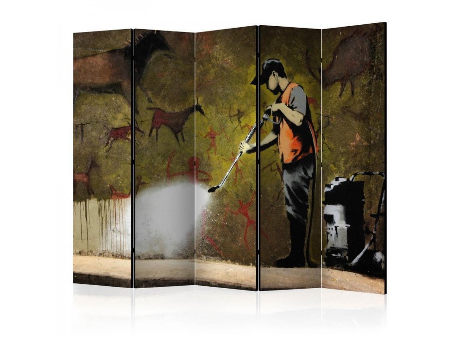 Paravent - Banksy - Cave Painting II