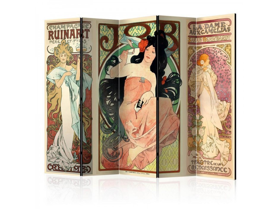 Paravent - Alphonse Mucha Womens II