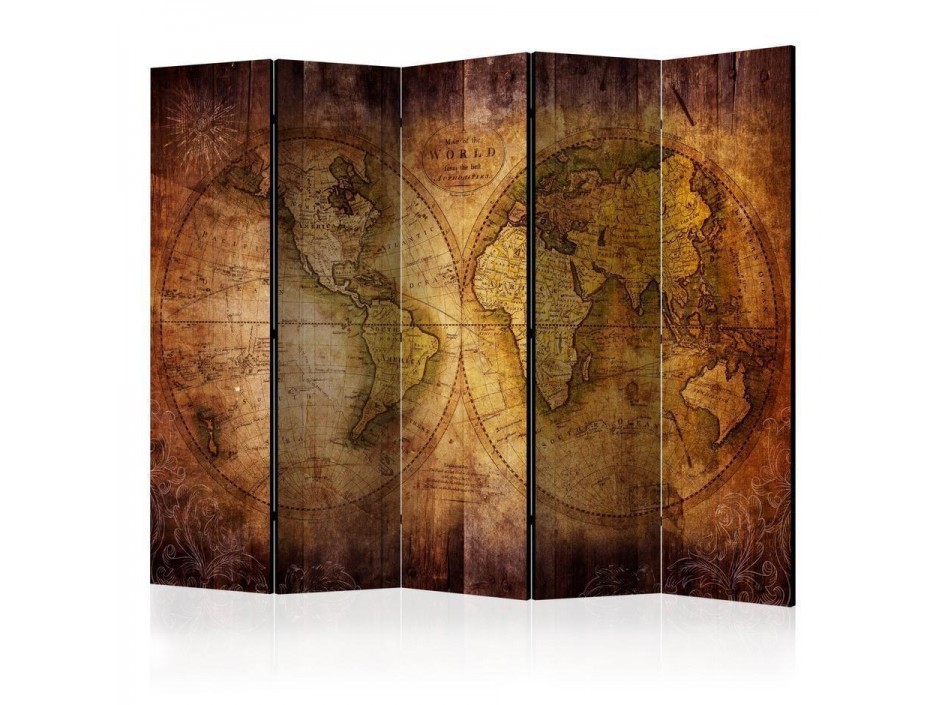 Paravent - World on old map II