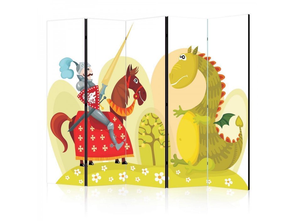 Paravent - Dragon and knight II