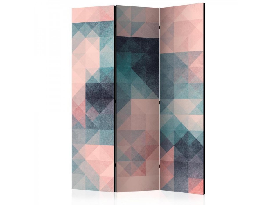 Paravent - Pixels (Green and Pink)