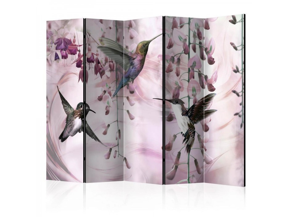 Paravent - Flying Hummingbirds (Pink) II