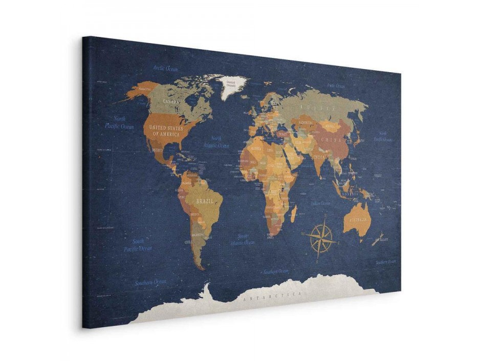 Tableau - World Map: Ink Oceans