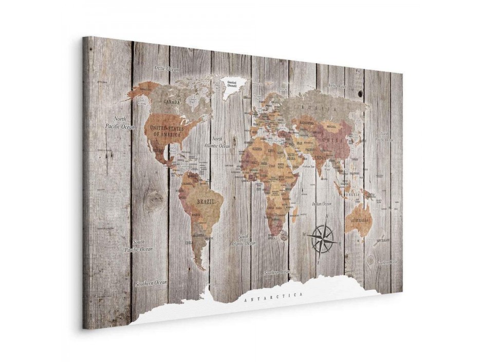 Tableau - World Map: Wooden Stories