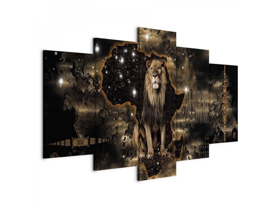 Tableau - Golden Lion (5 Parts) Wide