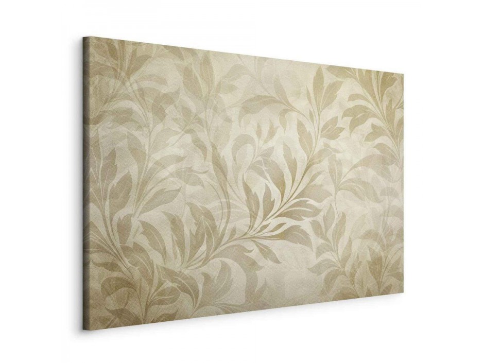 Tableau - Botanical Motif with Leaves and Vines in Sand Colors