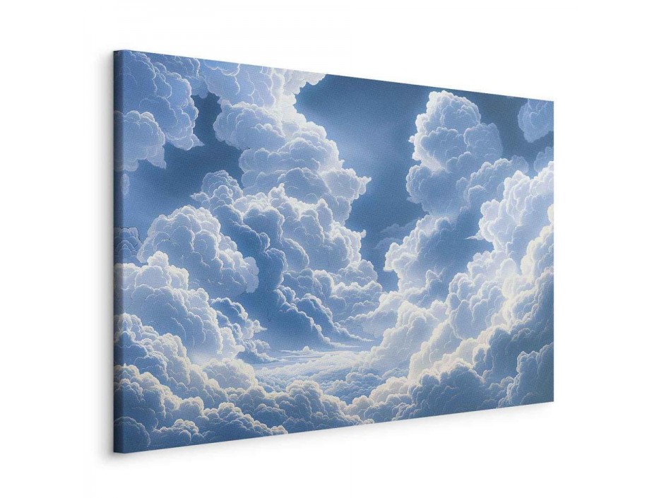 Tableau - Blue Sky Breaking Through White Fluffy Clouds