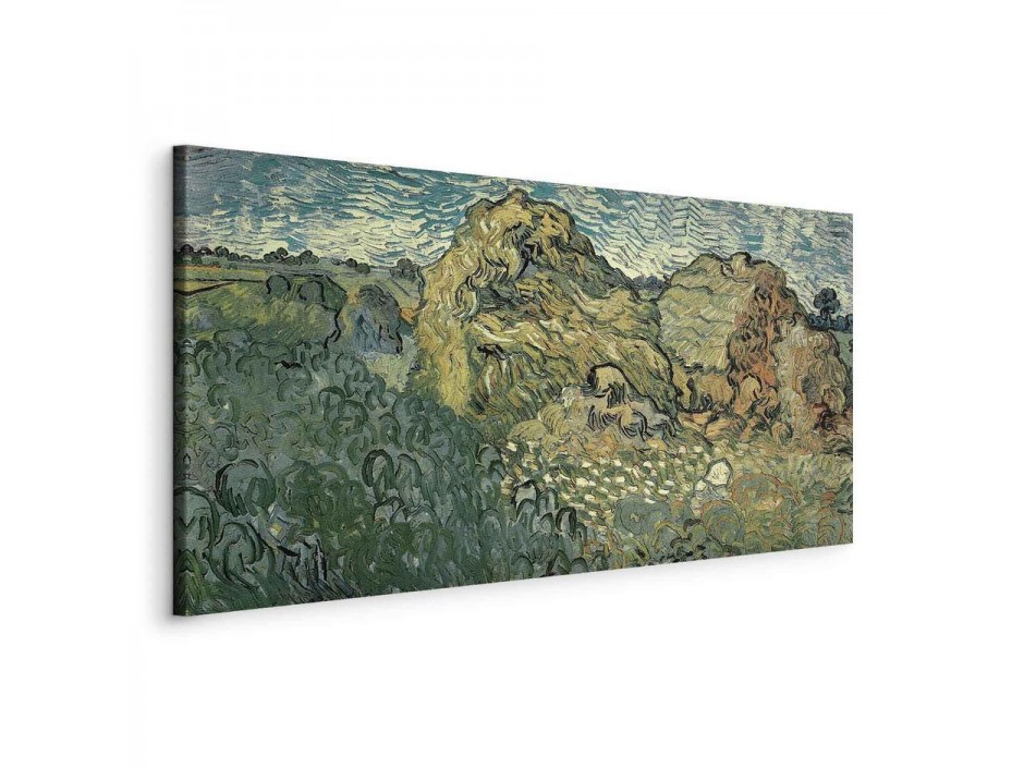Tableau - Field with Wheat Stacks (Vincent Van Gogh)