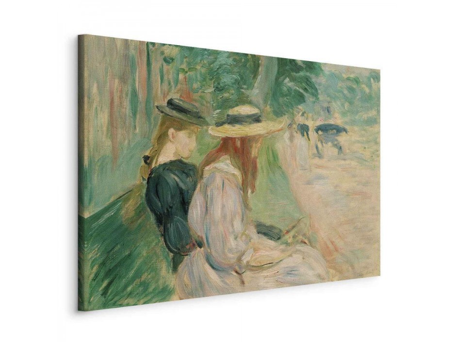 Tableau - Sur un banc de Bois de Boulogne (Berthe Morisot)