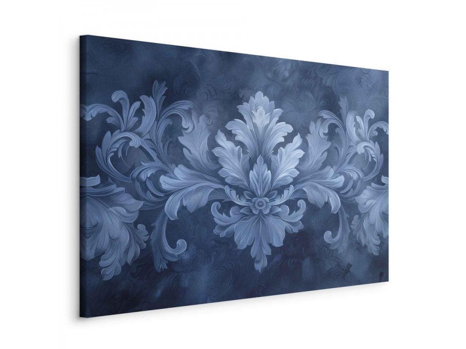 Tableau - Ornament in Blue and Cool Colors Dark Blue Decoration