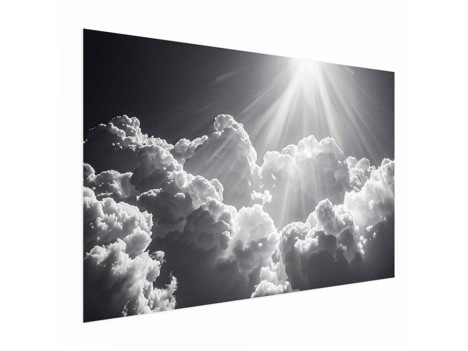Poster - Hope in the Clouds: Inspiring Sun Rays – Awaken Emotions
