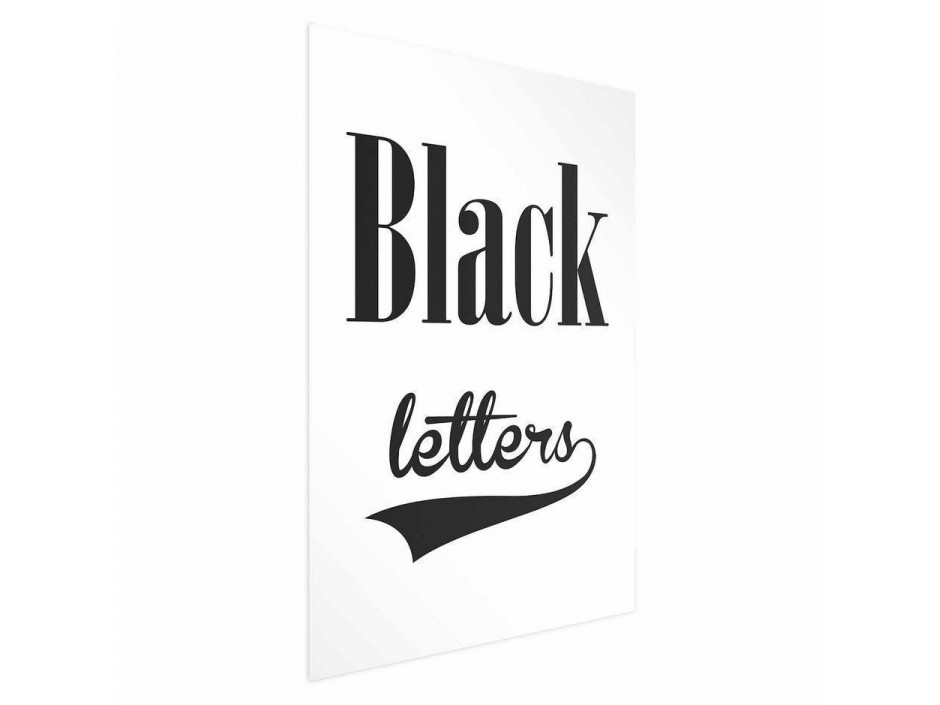 Poster - Black Letters