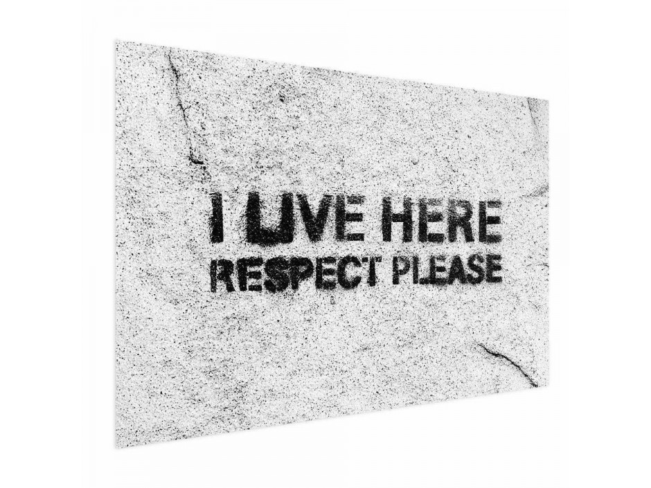 Poster - I Live Here, Respect Please