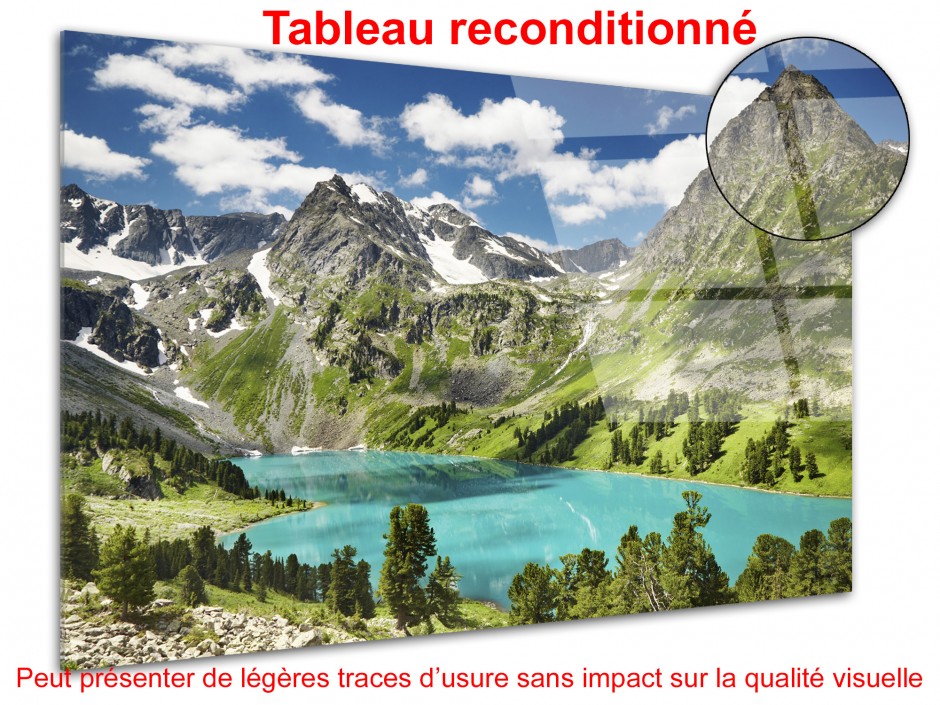 Tableau déco plexiglas photo LAC ET MONTAGNE