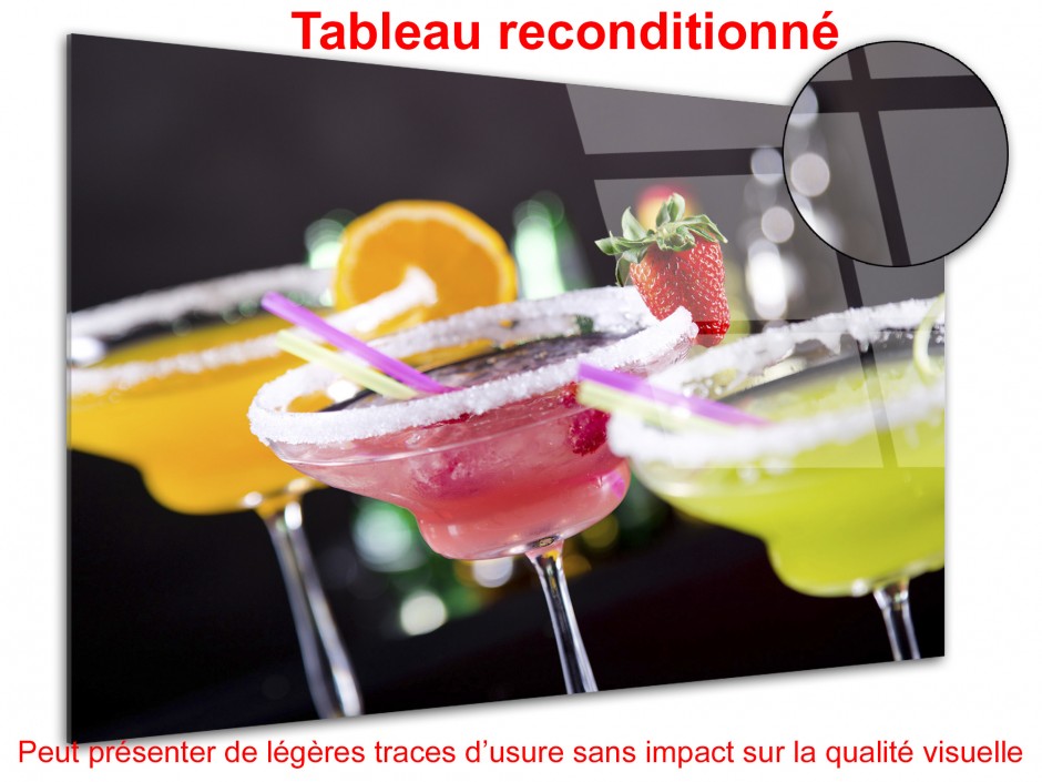 Tableau déco plexiglas déco cocktail coloré
