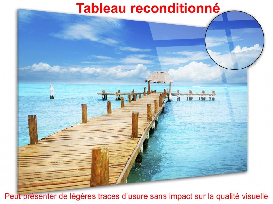 Tableau déco plexiglas décoration paysage des Caraïbes