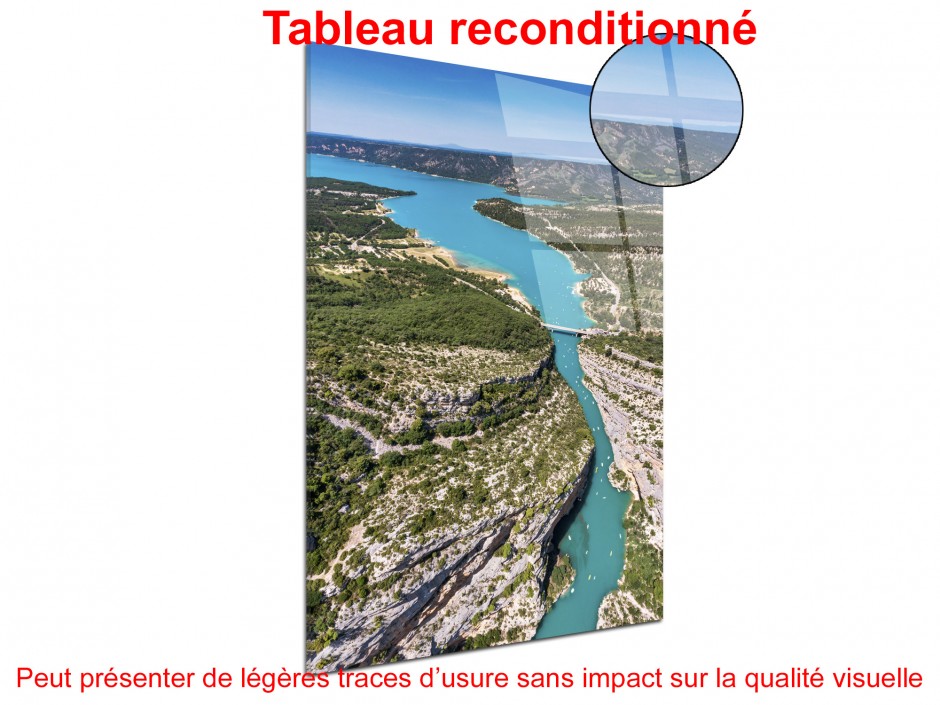 Tableau déco plexiglas Lac de Sainte Croix et les Gorges