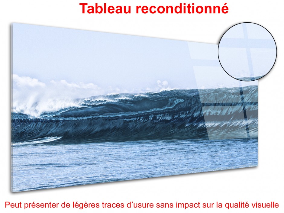 Tableau déco plexiglas photo grosse vague Teahupoo