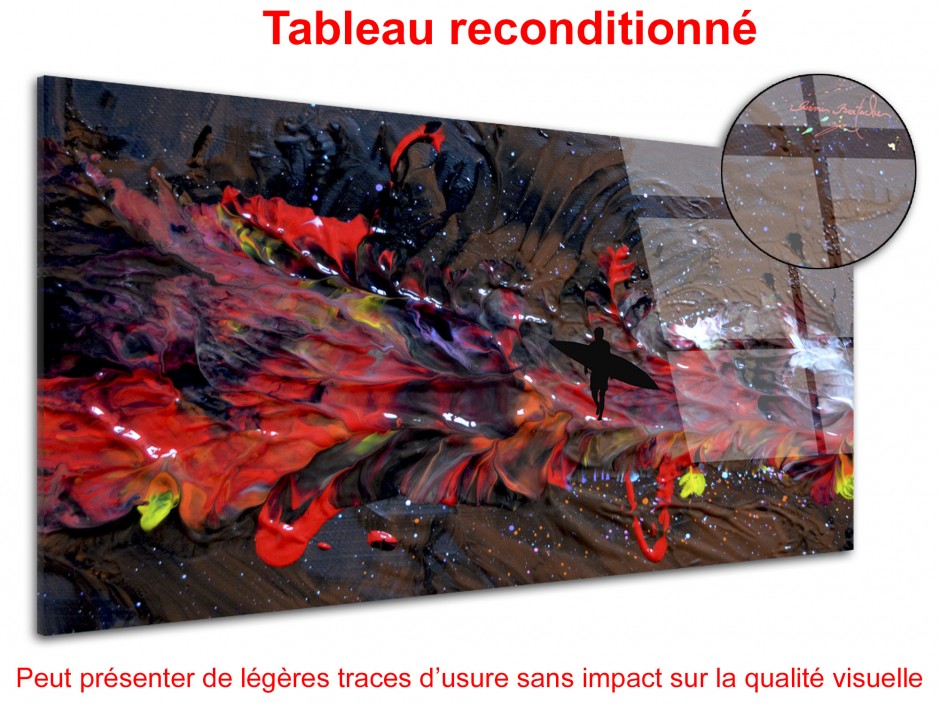 Tableau abstract painting reproduction plexiglass Rémi Bertoche