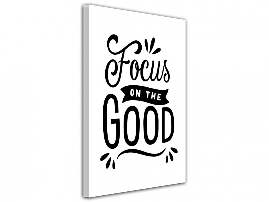 Tableau toile imprimée Focus sur le Positif