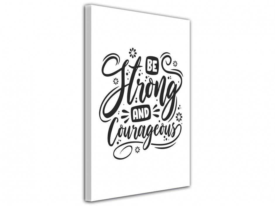 Tableau toile imprimée Force et Courage