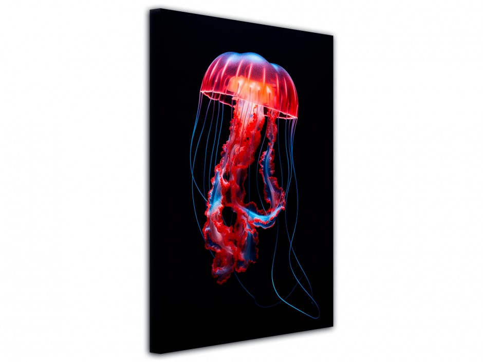 Tableau toile imprimée Méduse Lumineuse