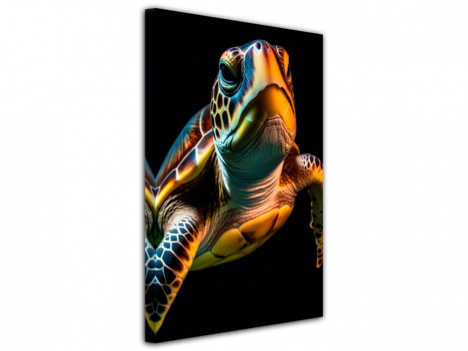 Tableau toile imprimée Tortue Océanique
